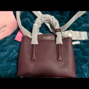 NEW Kate Spade Margaux Mini Satchel Deep Cherry